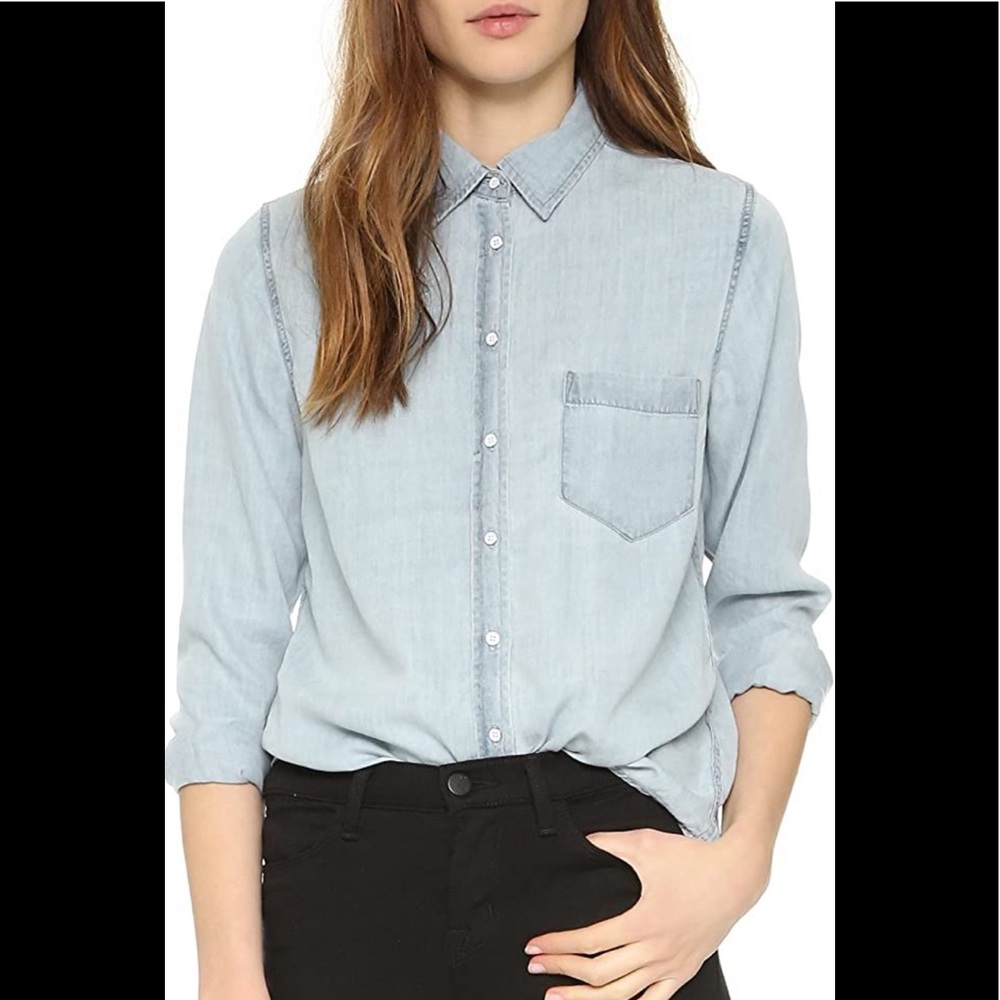 DL1961 Mercer and Spring tencel denim style shirt size XS